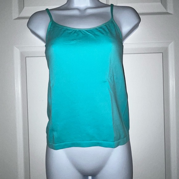 Cache Silk Cardigan with Sequins and Tank Top in a beautiful Aqua Color - Picture 4 of 6